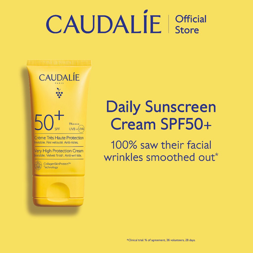 Jual Caudalie Very High Protection Cream 50ml SPF 50+ | Sunscreen | Shopee Indonesia