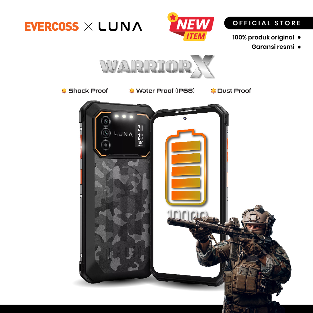 Jual LUNA Warrior X Rugged Smartphone Android 12 10000 mAh garansi resmi | Shopee Indonesia