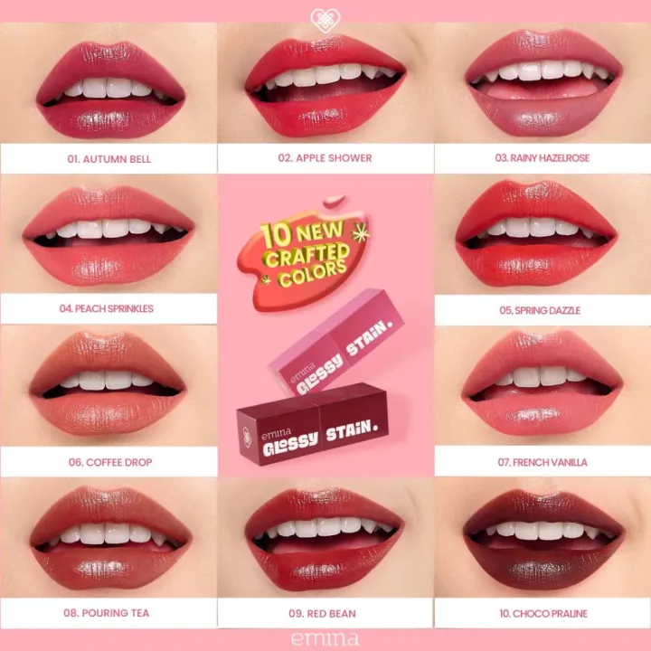 EMINA GLOSSY STAIN | NETTO 3GR | LIP TINT EMINA