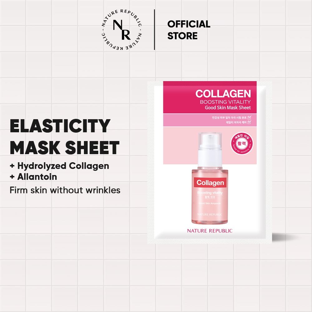 Jual NATURE REPUBLIC Good Skin COLLAGEN Mask Sheet | Shopee Indonesia