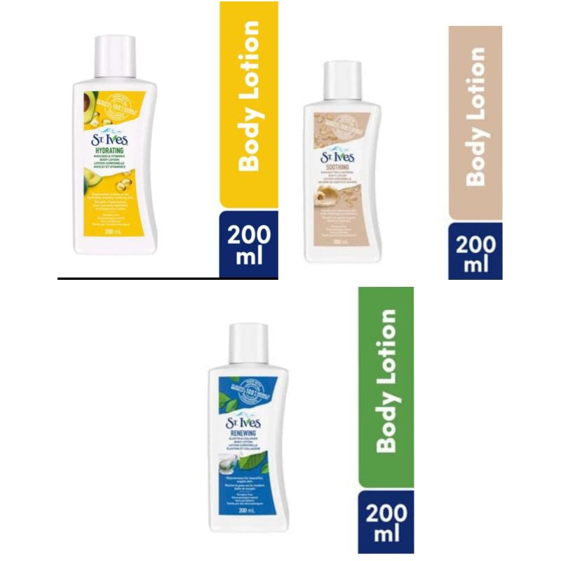 Jual St. Ives Daily Hydrating Vitamin E & Avocado Body Lotion 200 ml | Shopee Indonesia