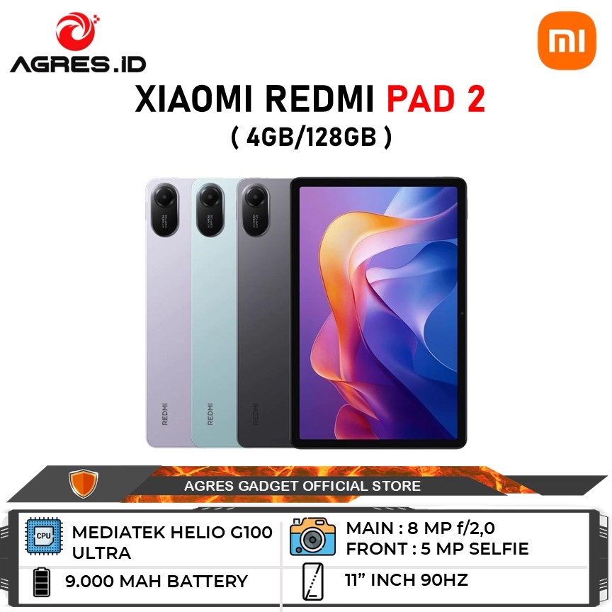 Jual Xiaomi Redmi Pad 2 4GB/128GB Garansi Resmi Indonesia | Shopee Indonesia