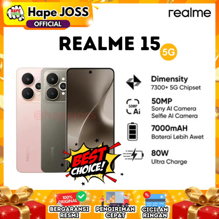 Realme 15 5G 12/256GB NFC Garansi Resmi | Lazada Indonesia