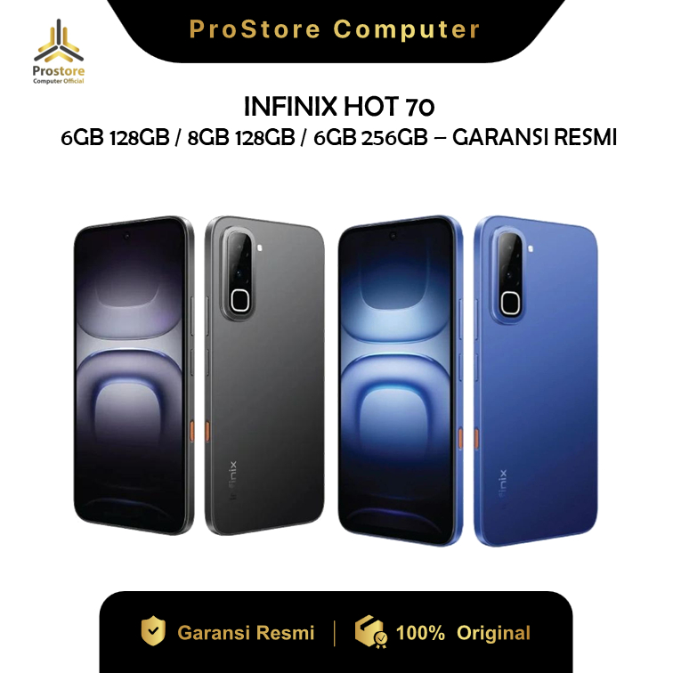 Jual INFINIX HOT 70 6GB/256GB 8GB/128GB 6GB/128GB - Garansi Resmi Infinix Indonesia | Shopee Indonesia