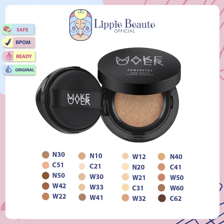 MAKE OVER - Powerstay Demi-Matte Cover Cushion | Lazada Indonesia