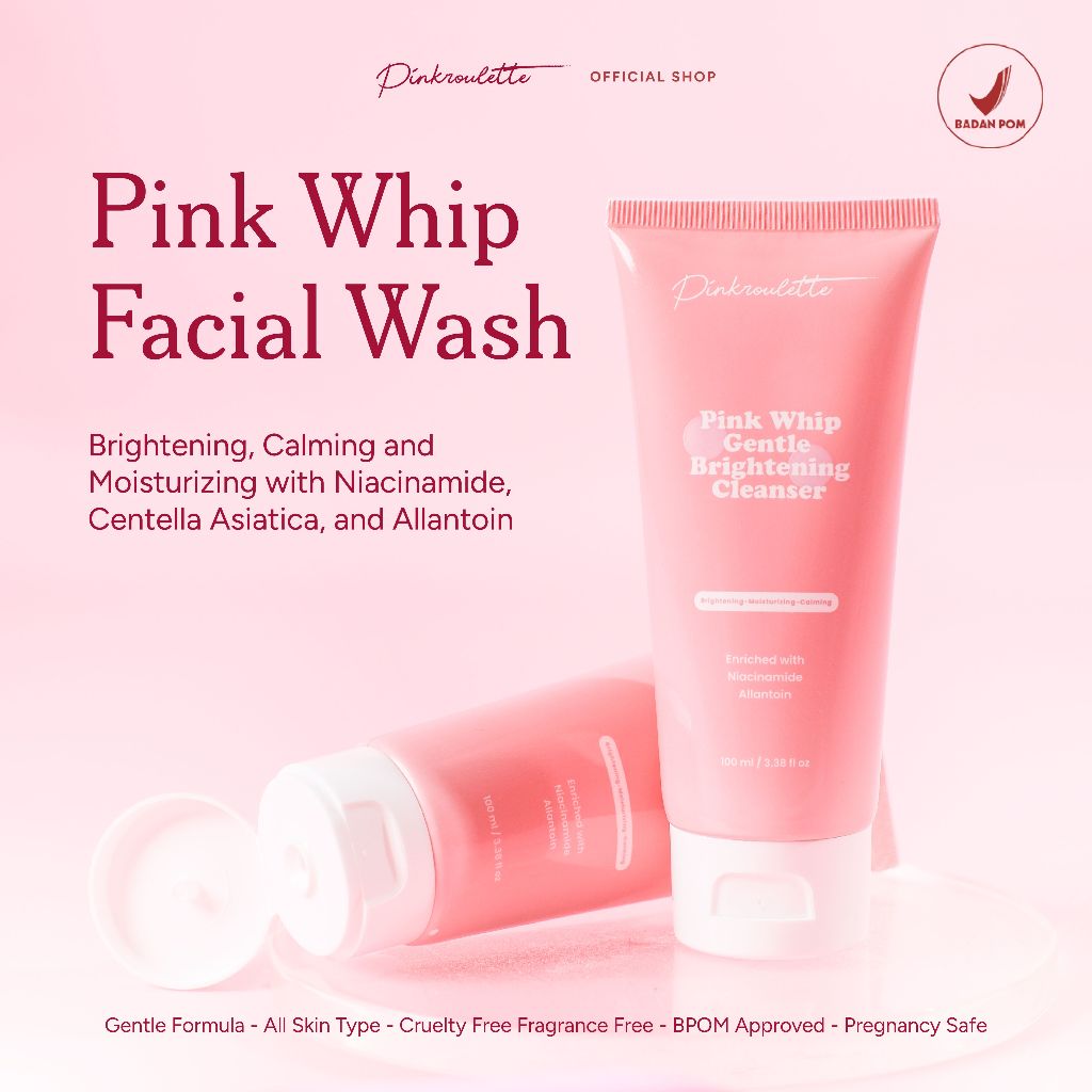Jual Pinkroulette - Pink Whip Gentle Brightening Facial Wash | Shopee Indonesia