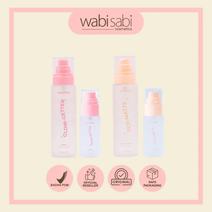 LUXCRIME - Glow-Getter Dewy Setting Spray | Ulti-Matte Oil Control Setting Spray