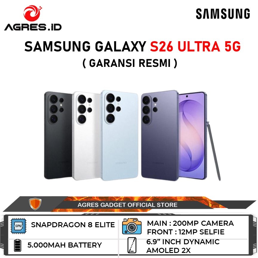 Jual Samsung Galaxy S26 Ultra 12GB/256GB I 12GB/512GB I 16GB/1TB Garansi Resmi Indonesia | Shopee Indonesia