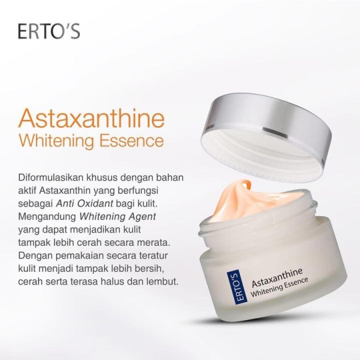 ERTOS Astaxanthine Whitening Essence - Krim Pelembab Wajah Moisturizer by ERTO'S Skincare | Lazada Indonesia