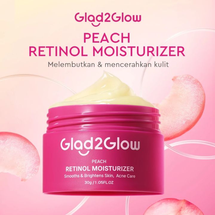 Glad2glow Peach Retinol Moisturizer | Lazada Indonesia