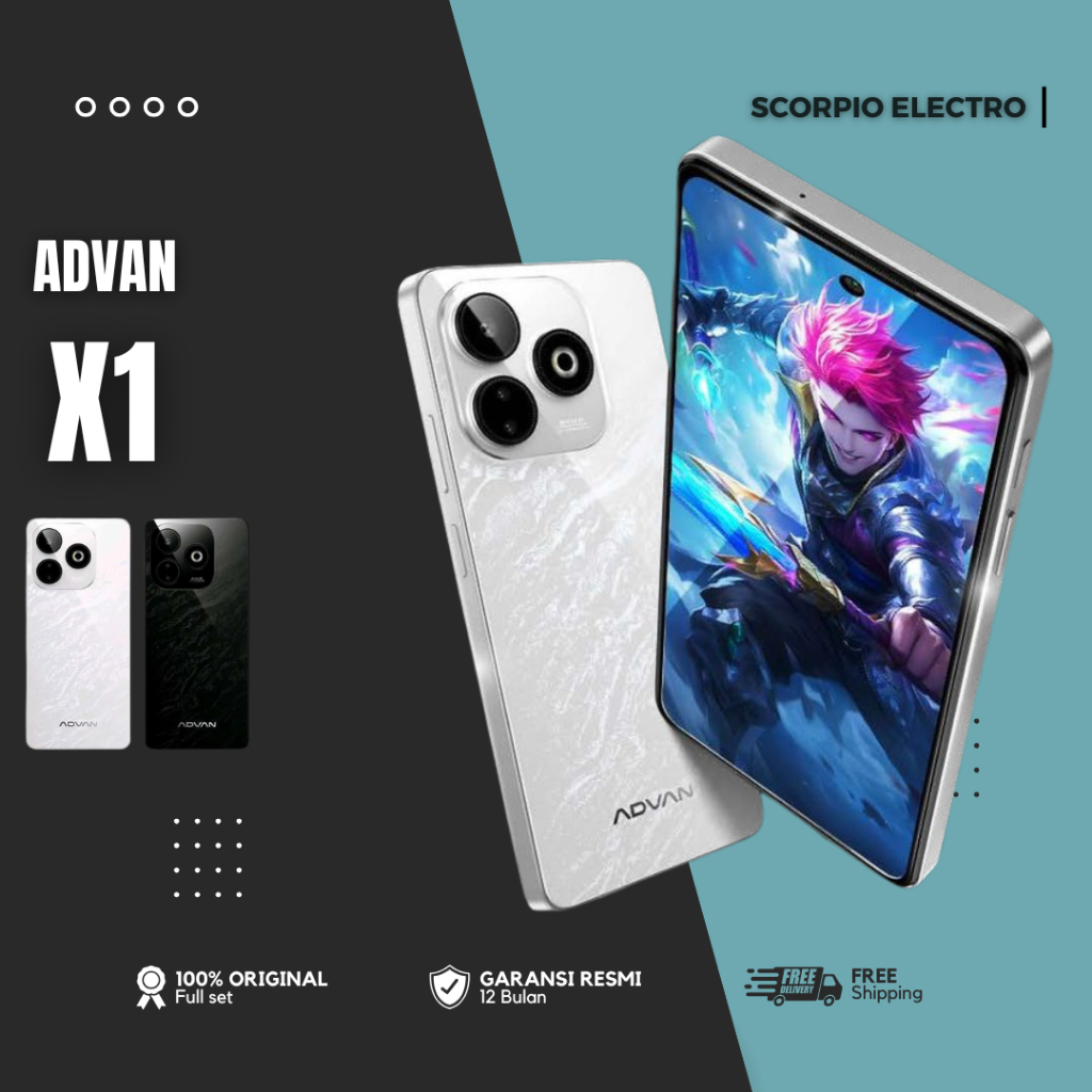 Jual ADVAN X1 | RAM 8+8GB | ROM 128GB | Kamera 64MP | NFC - GARANSI RESMI | Shopee Indonesia