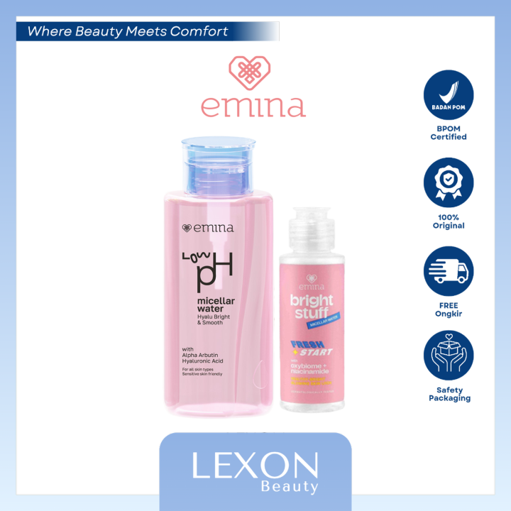 [Emina] Hyalubright & Smooth Low pH Micellar Water | Lazada Indonesia