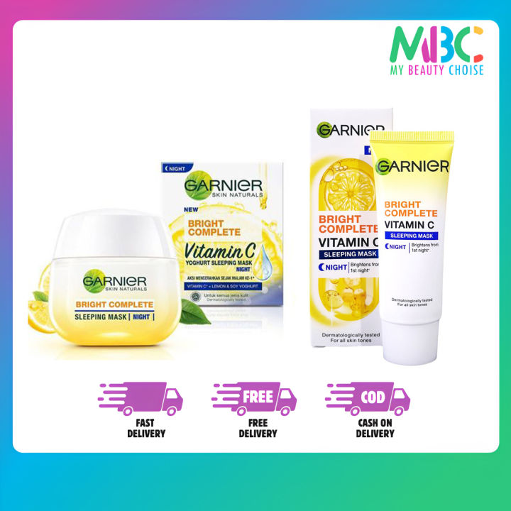 Garnier Bright Complete Yoghurt Sleeping Mask Night Cream