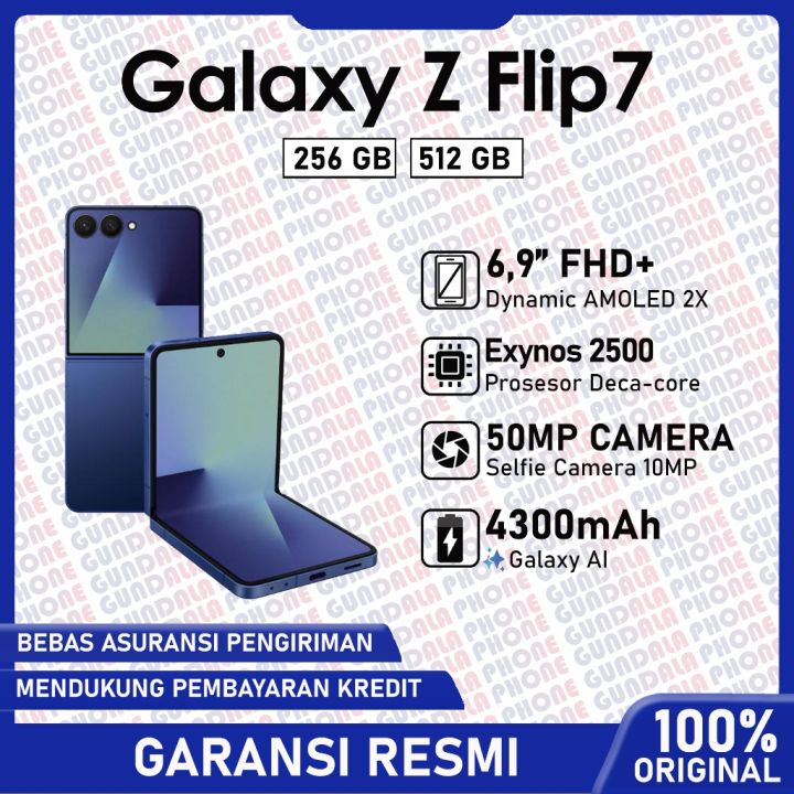 Samsung Galaxy Z Flip7 Garansi resmi | Lazada Indonesia