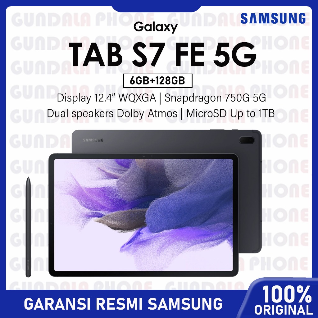 Jual Samsung Galaxy Tab S7 FE S7FE 5G 6/128GB Garansi resmi | Shopee Indonesia