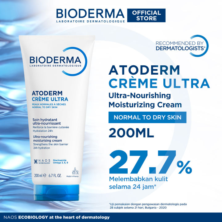 Bioderma Atoderm Creme Ultra 200 ml - Face / Body Moisturizer untuk Kulit Normal / Kering