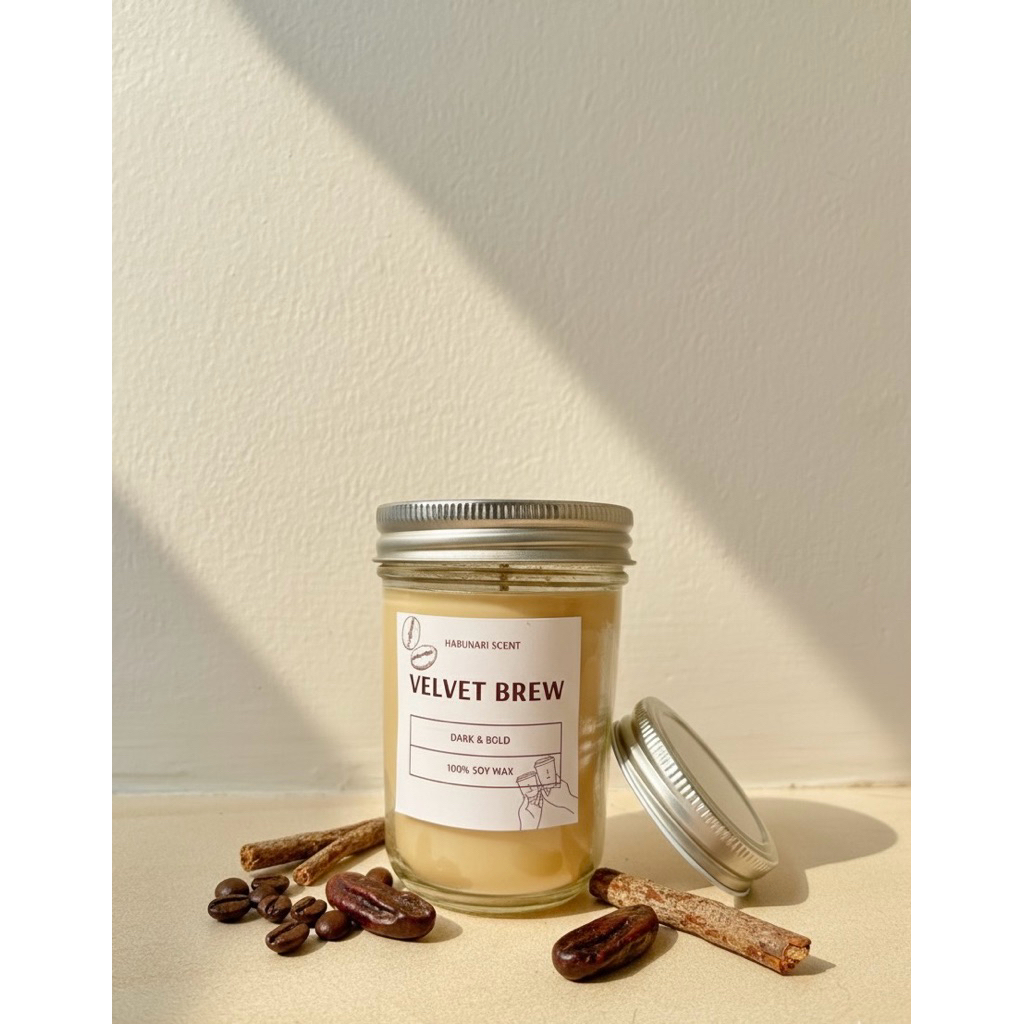 Jual Harunari Kopi – Lilin Aromaterapi Coffee Soy Wax | Soothing Candle Wangi Relax Latte | Shopee Indonesia