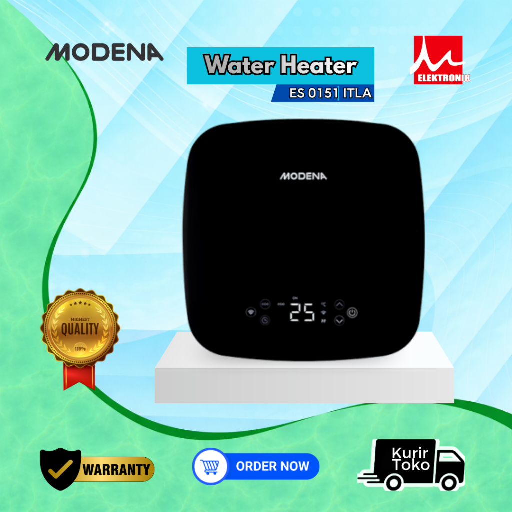 Jual MODENA ES 0151 ITLA Seamless Smart Electric Storage Water Heater 15L | Shopee Indonesia