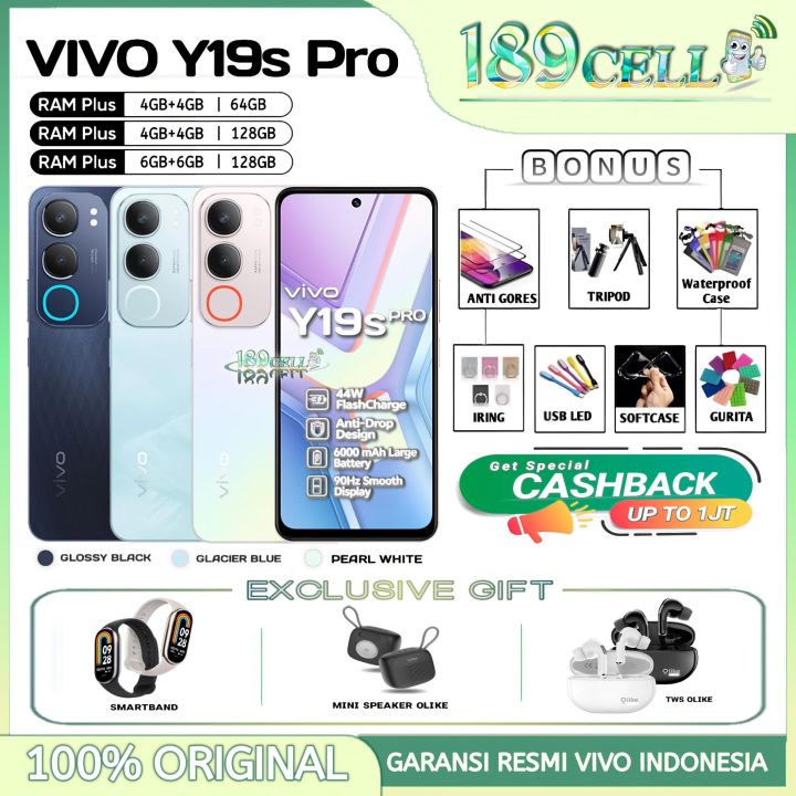 VIVO Y19S PRO 4/64GB 4/128GB 6/128GB - VIVO Y19sPro GARANSI RESMI VIVO INDONESIA | Lazada Indonesia
