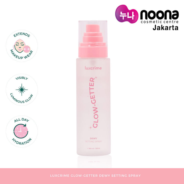 LUXCRIME GLOW GETTER DEWY SETTING SPRAY 150ML