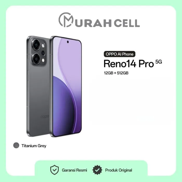 OPPO RENO14 PRO 5G 12+12/512 GARANSI RESMI INDONESIA | Lazada Indonesia