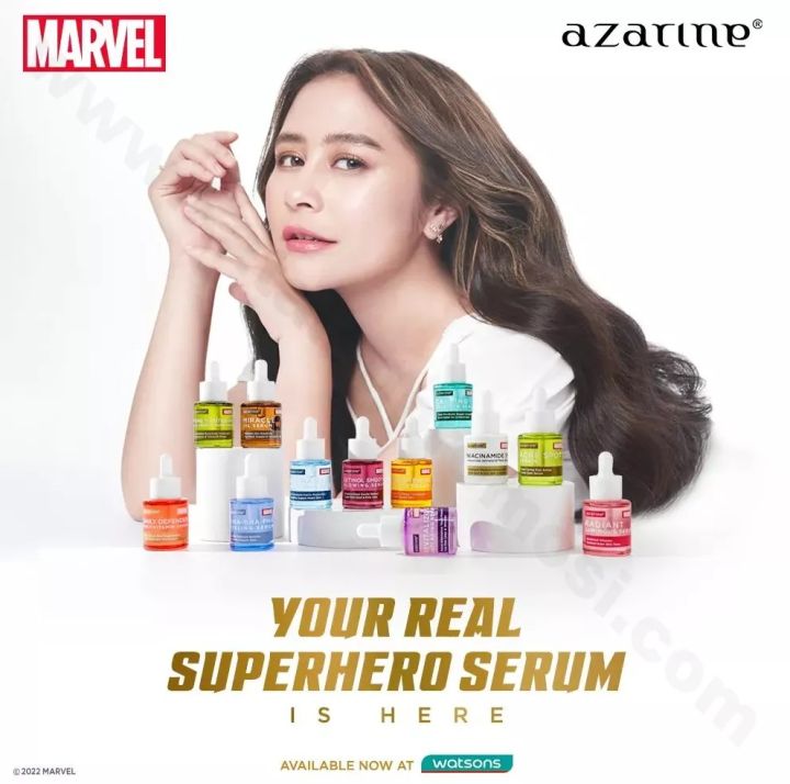 AZARINE SERUM MARVEL EDITION | AZARINE X MARVEL - 9 Varian Serum - Miracle Oil - Retinol Smooth - Peeling - Acne Spot - Pore Tightening - Brightening - Calming - Niacinamide - Agen Nasa