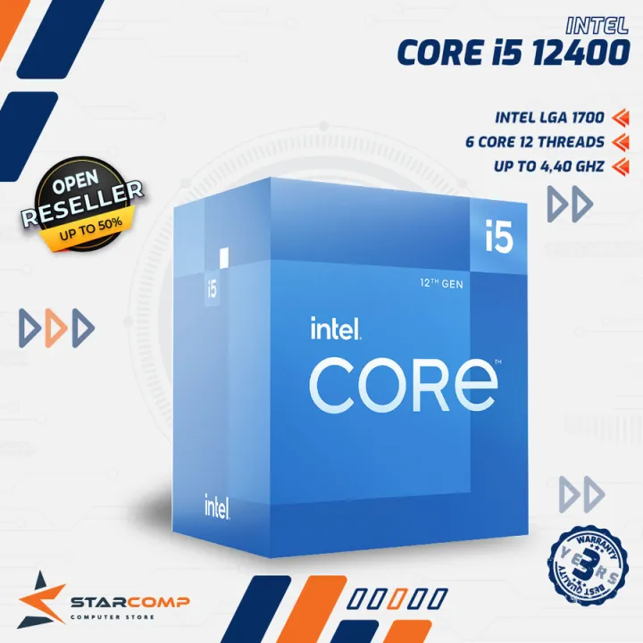 Intel Core i5 12400 6 cores 12 threads up to 4.4 GHz LGA 1700 GEN 12 | Lazada Indonesia