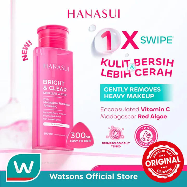 Hanasui Bright & Clear Micellar Water 300ml | Lazada Indonesia