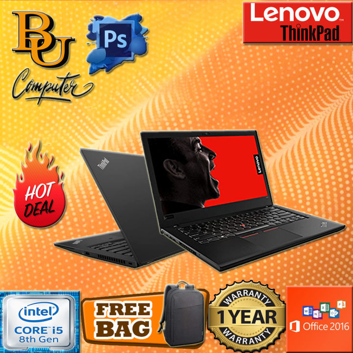 LAPTOP LENOVO THINKPAD T480 ULTRABOOK 14 INCH - CORE i5 - 8350U / 8GB DDR4 RAM/ 256GB SSD/ WINDOW 11 PRO/ 1 TAHUN GARANSI