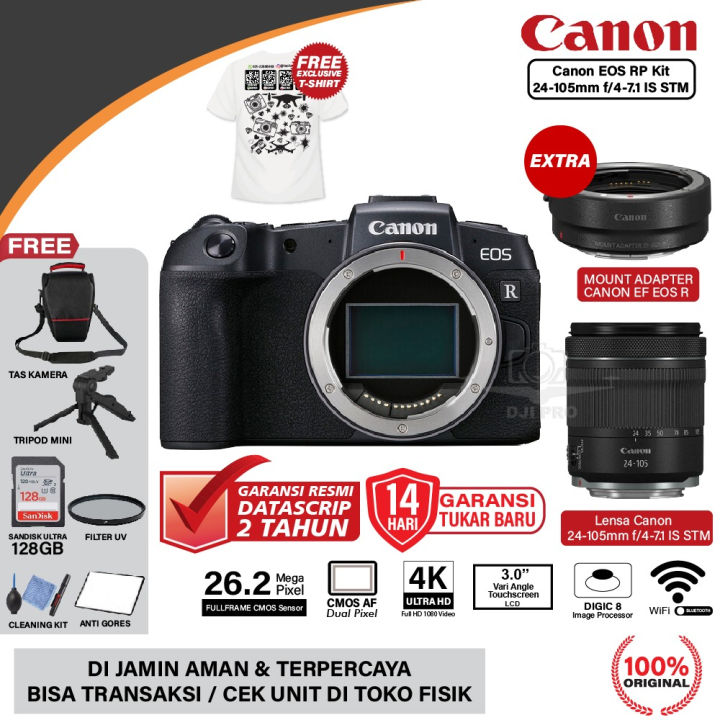 Canon EOS RP 24-105mm f4-7.1 IS STM Mirrorless Camera Resmi