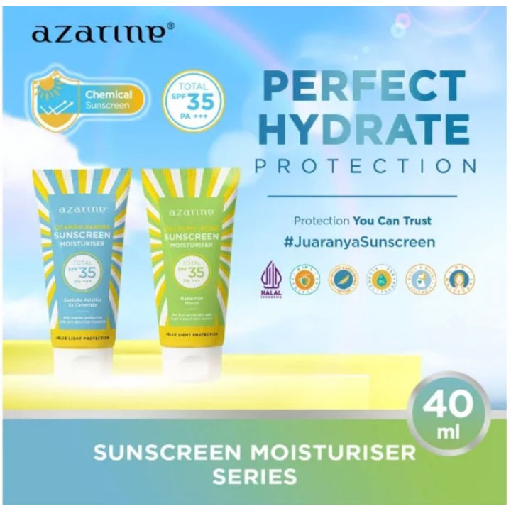 Azarine SUNSCREEN Cicamide Barrier | Calm My Acne Sunscreen Moisturizer SPF 35 PA+++ | Azarine
