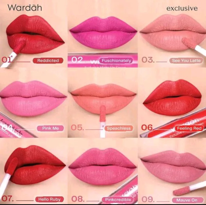 Wardah Exclusive Matte Lip Cream/ Wardah Lip Cream Tahan Lama/ Lipcream Wardah Exclusive