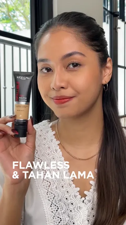 L’Oreal Paris Infallible 32 Hr Matte Cover Liquid Foundation (Natural Tahan 32 Jam) - Make Up Loreal | Lazada Indonesia
