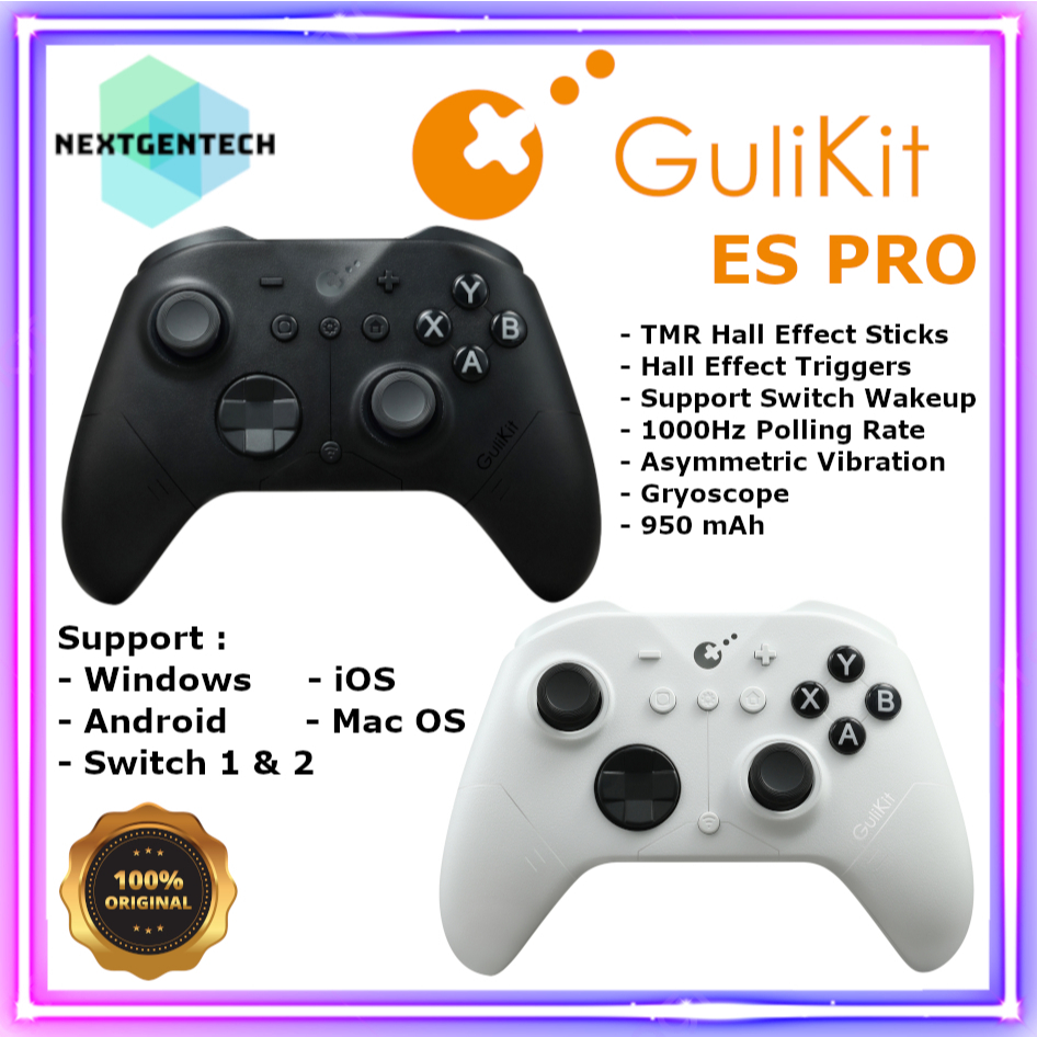 Jual Gulikit ES PRO Gamepad Wireless Controller Joystick TMR Hall Effect Trigger Windows Android Switch 2 iOS Multi-Platform | Shopee Indonesia