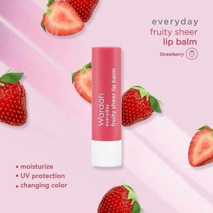Wardah Everyday Fruity Sheer Lip Balm Strawberry 4g | Lazada Indonesia