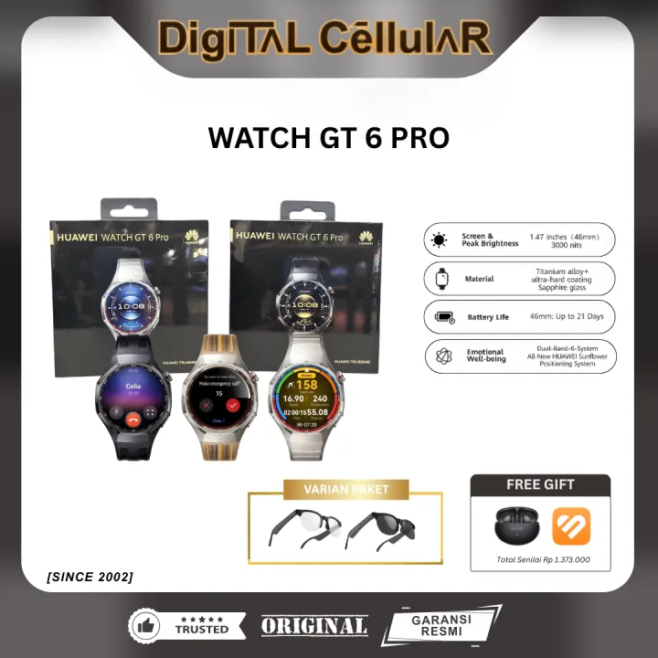 HUAWEI Watch GT 6 Pro Series Smartwatch Garansi Resmi | Lazada Indonesia
