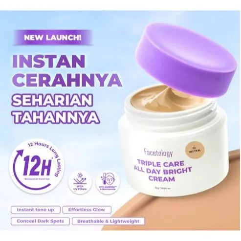 Facetology Triple Care All Day Bright Cream 10gr | Lazada Indonesia
