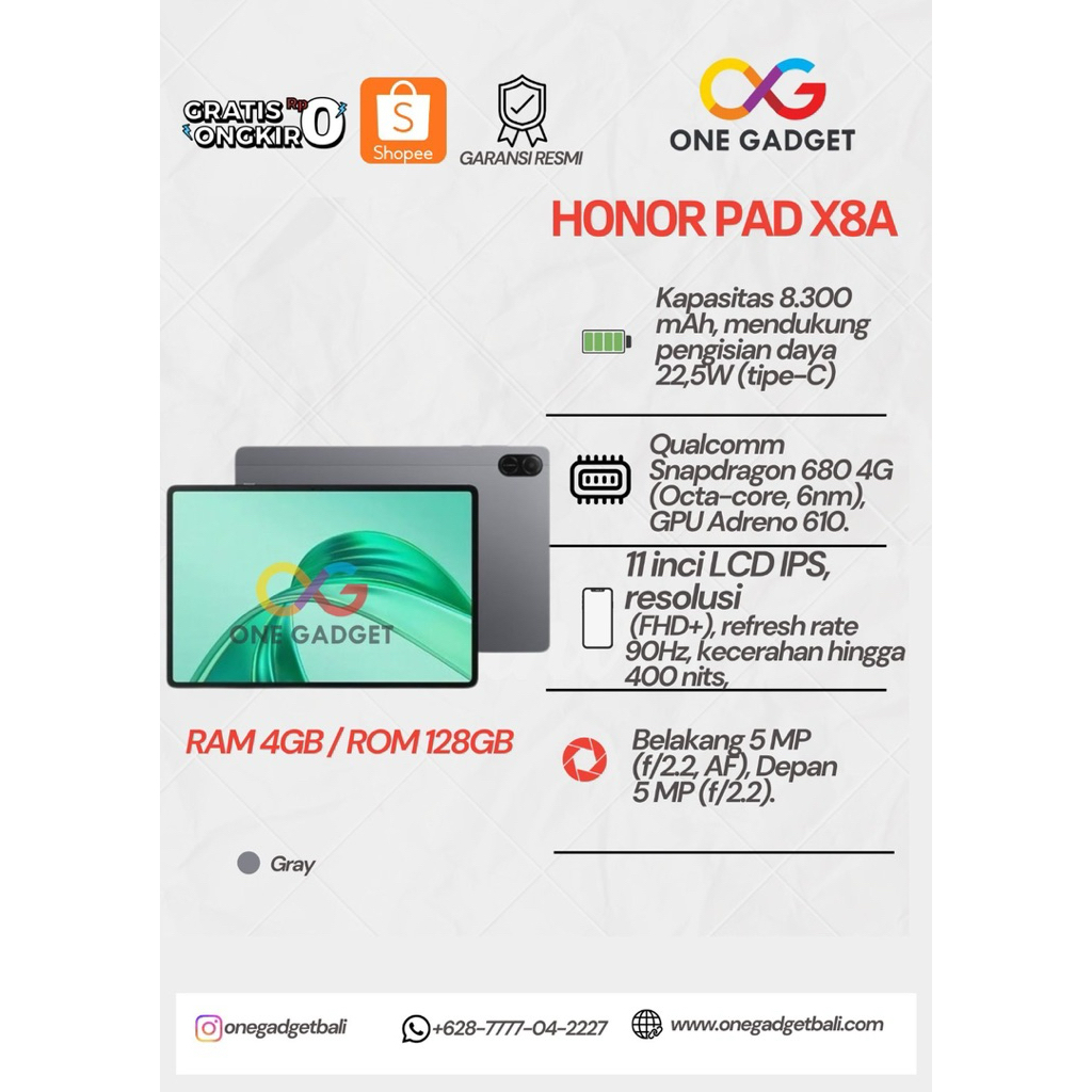Jual Honor Pad X8A | Shopee Indonesia