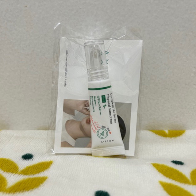 Jual Axis Y Complete No-Stress Physical Sunscreen V3 version 3 SPF 50+ PA++++ 10ml | Shopee Indonesia