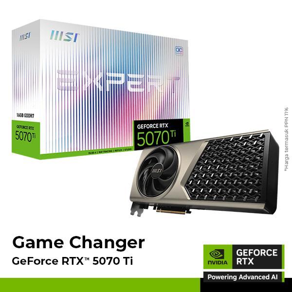VGA Card MSI GeForce RTX 5070 Ti 16G EXPERT OC - 16GB GDDR7 | Lazada Indonesia