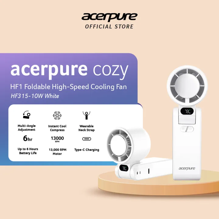 Acerpure COZY HF1 Foldable High-Speed Cooling Fan Kipas Angin Portable | Lazada Indonesia