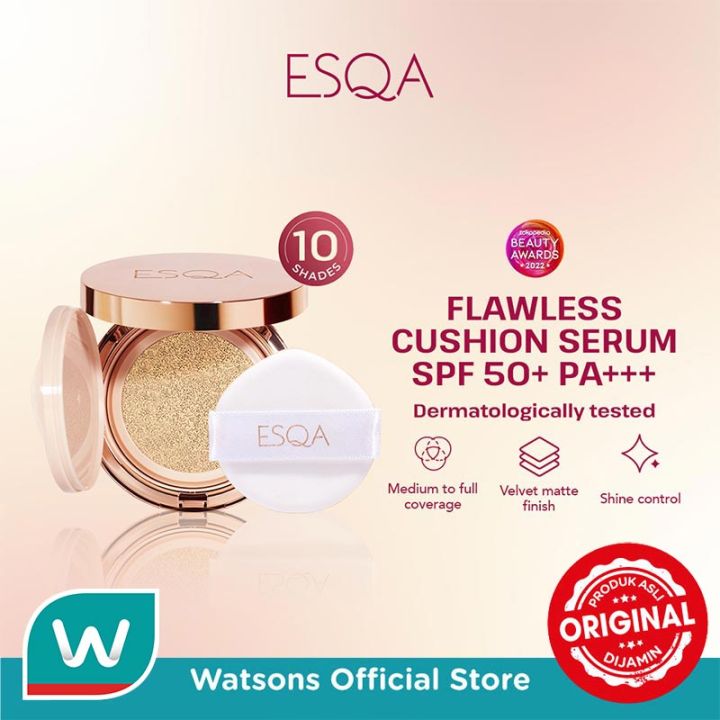 Esqa Flawless Cushion Serum SPF 50+ PA+++ Truffle 15g