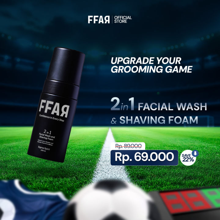 FFAR Sigma Spirit 2in1 Face Wash & Shaving Foam | 100 ML | Lazada Indonesia
