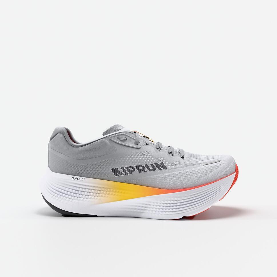 Jual DECATHLON KIPRUN Sepatu Lari Pria Kipride Max - Abu-abu/Oranye - 8940008 | Shopee Indonesia