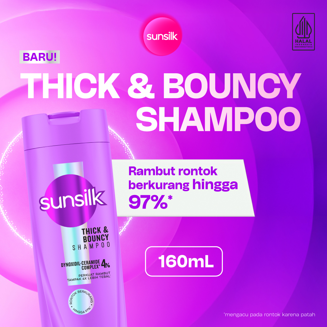 Jual [BARU] Sunsilk Shampoo Thick & Bouncy 160ml, Perawaratan Rambut Rontok | Shopee Indonesia