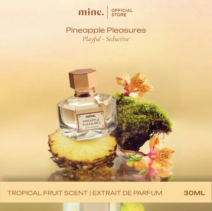 Mine Perfumery Pineapple Pleasure - 30 ml Extrait De Parfume Vibes of Mine Series | Parfum Wangi Buah Tropical Summer Vibes Hawai Bali