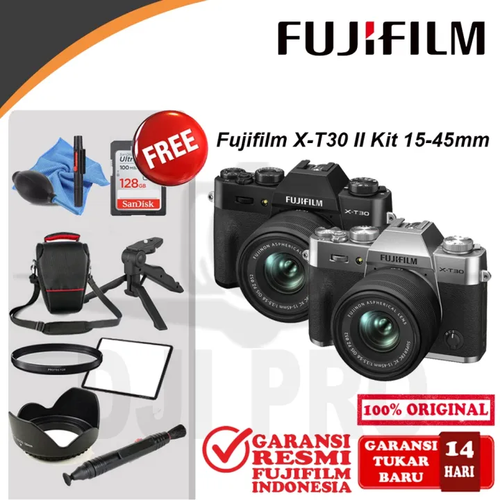 Fujifilm X-T30 II Kit 15-45mm Camera Mirrorless Garansi Resmi XT30 Mark 2