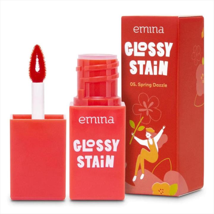 Emina Glossy Stain - 05 Spring Dazzle | Lazada Indonesia