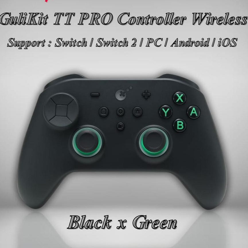 Jual Gulikit TT PRO Controller 720° Tension Adjustable Joystick Wireless Anti Drift Magnetic TMR Gamepad NS68 - Green x Black | Shopee Indonesia