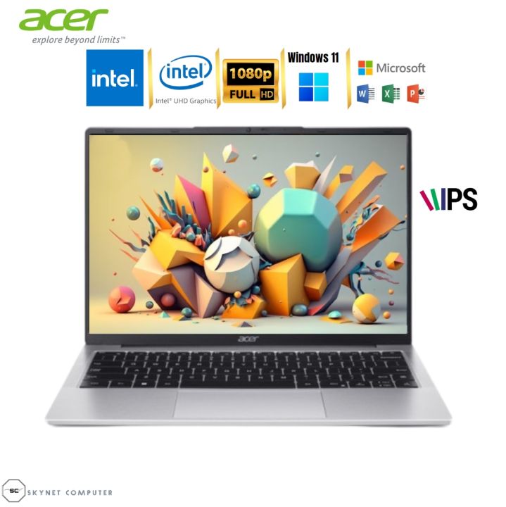 ACER ASPIRE Lite 14 AL14 INTEL N100 4CORE RAM16GB SSD1TB 14'' IPS WINDOWS 11 OFFICE ORIGINAL | Lazada Indonesia